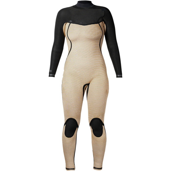 2026 Xcel Womens Comp+ 4/3mm Chest Zip Wetsuit WN43CPC4BK - Black
